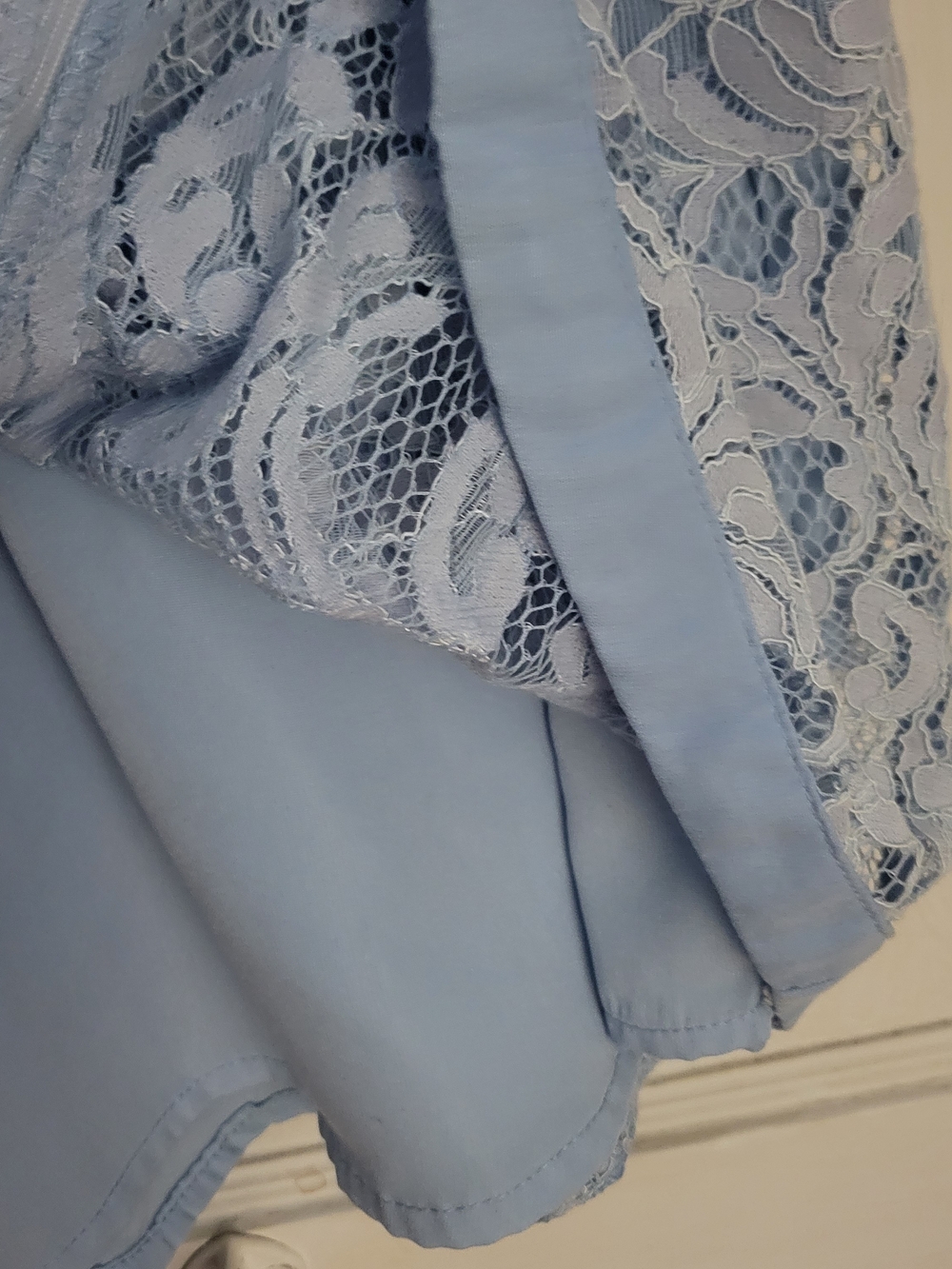 Adelyn Rae Powder Blue Shift Dress - Picture 4 of 4